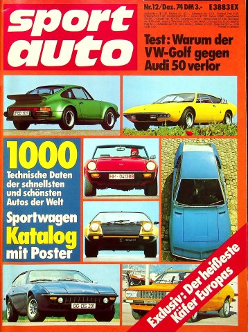 Deckblatt Sport Auto (12/1974)